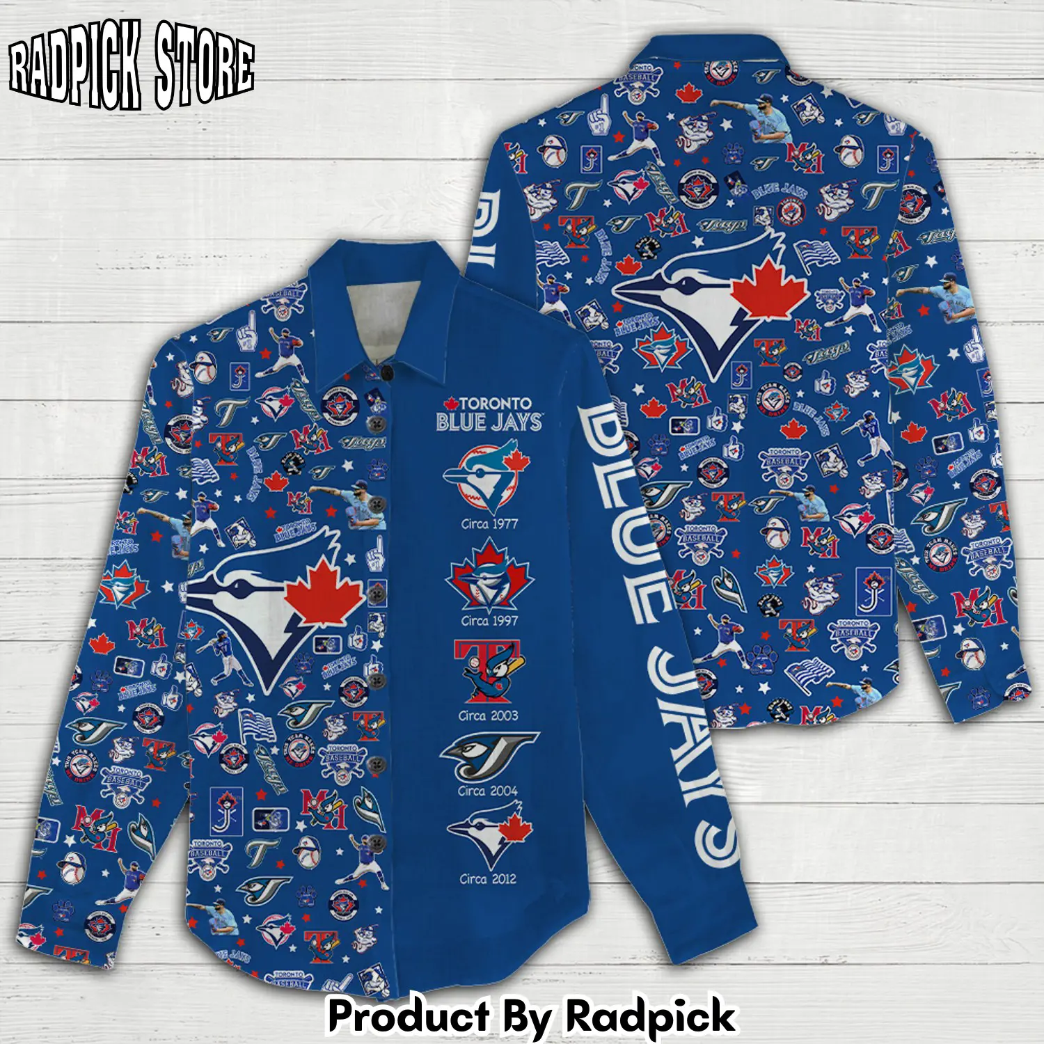 Radpick toronto blue jays 3d linen sh rp66247